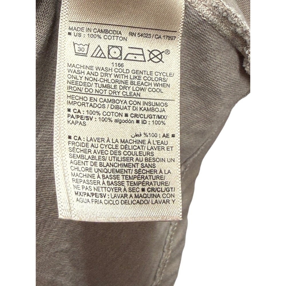 Old Navy Tank Dress Womens 4X Tan Excellent Sleeveless Cotton Pocket Shift Midi - Picture 7 of 8